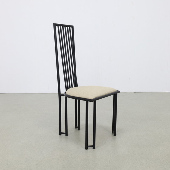 Image 1 of 6x Chaise de salle à manger postmoderne, 1980