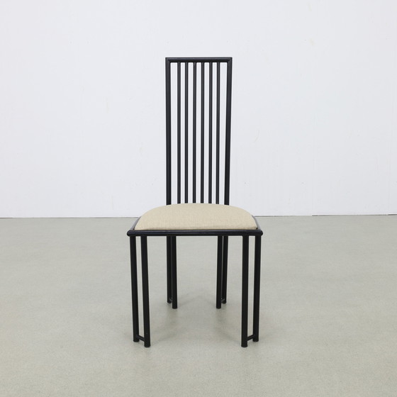 Image 1 of 6x Chaise de salle à manger postmoderne, 1980