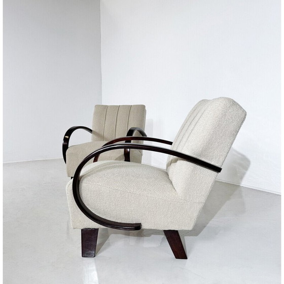Image 1 of Pair of vintage bentwood armchairs by Jindrich Halabala, Czechoslovakia 1940