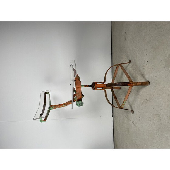Image 1 of Sedia da officina vintage in plexiglass spesso, 1980