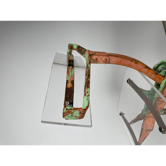 Image 1 of Sedia da officina vintage in plexiglass spesso, 1980