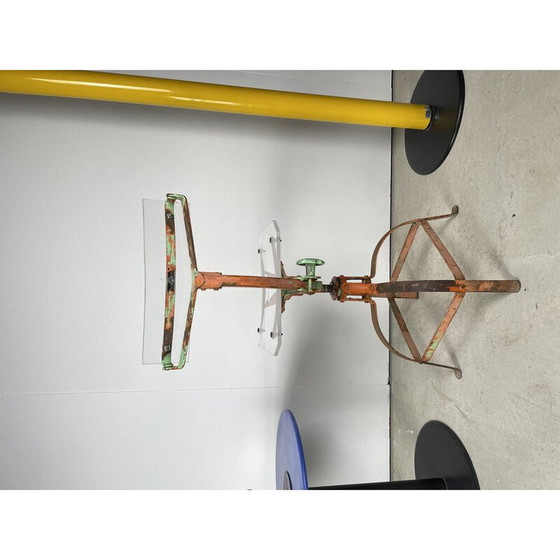 Image 1 of Sedia da officina vintage in plexiglass spesso, 1980