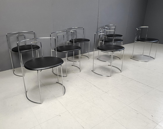 Image 1 of Set Of 8 Gaja Chairs By Kazuhide Takahama For Studio Simon, 1980S