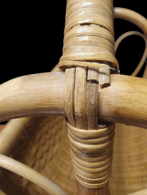 Image 1 of 2008 Vintage Bamboo Ibiza Style Magazine Rack Reading Rack