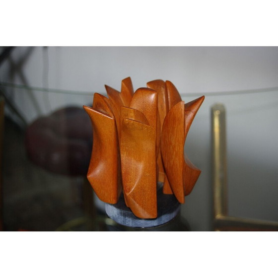 Image 1 of Vintage wooden sculture by Maurice Munck 1960s
