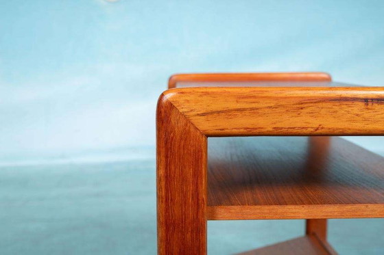 Image 1 of Space age reading table teak, midcentury 60s side table