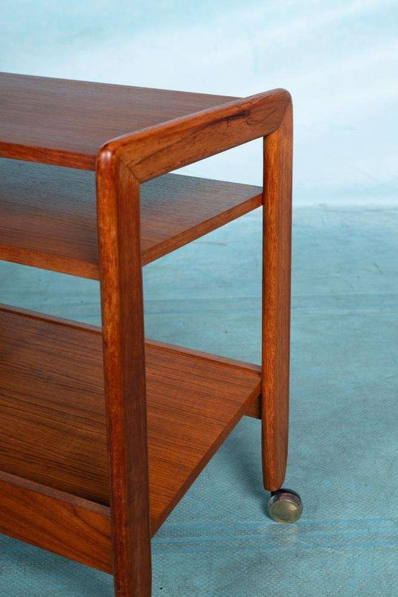 Image 1 of Space age reading table teak, midcentury 60s side table