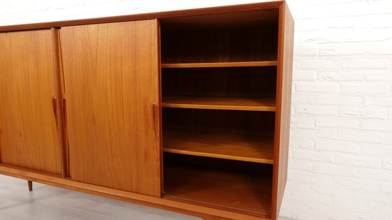 Image 1 of Vintage Danish Cabinet | Highboard | Gunni Omann | 200 Cm