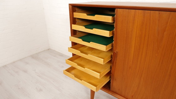 Image 1 of Vintage Danish Cabinet | Highboard | Gunni Omann | 200 Cm