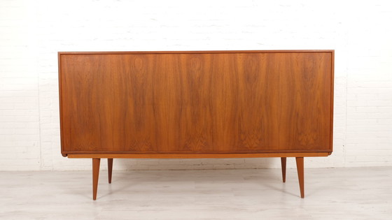 Image 1 of Vintage Danish Cabinet | Highboard | Gunni Omann | 200 Cm