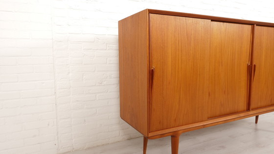 Image 1 of Vintage Danish Cabinet | Highboard | Gunni Omann | 200 Cm