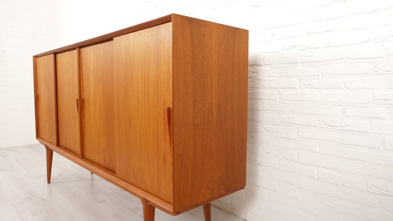 Image 1 of Vintage Danish Cabinet | Highboard | Gunni Omann | 200 Cm