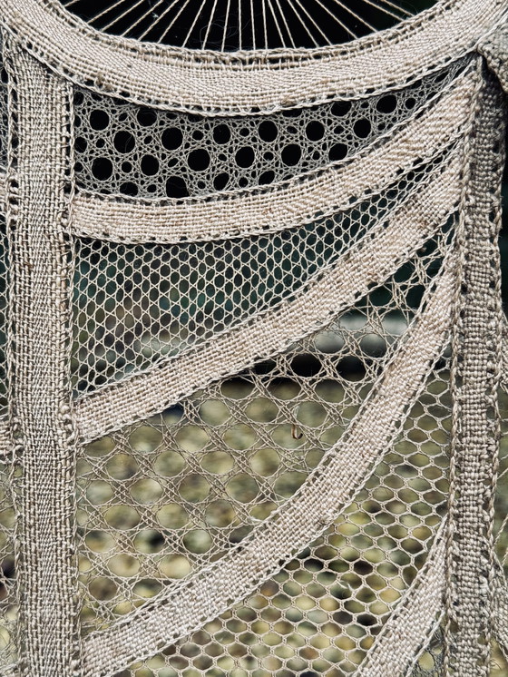 Image 1 of Louise Denoelle ( 1932 ) Sublime Lace Work of Art "Le Hibou" From 1976