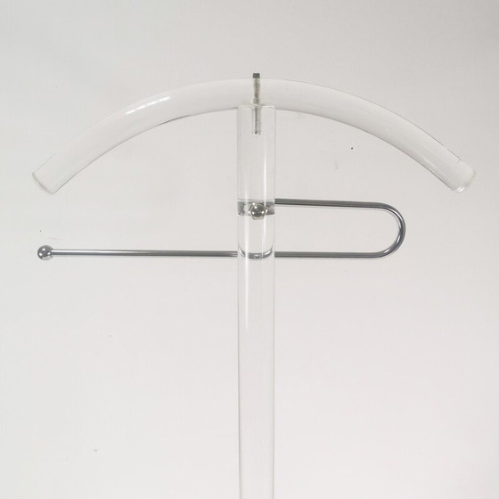 Image 1 of Vintage floor coat rack in plexi glass, Italy 1970s