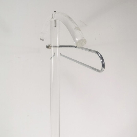 Image 1 of Vintage floor coat rack in plexi glass, Italy 1970s