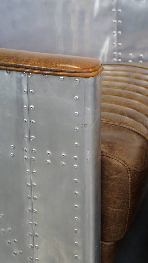 Image 1 of 2 X Beef Leather Design Armchair