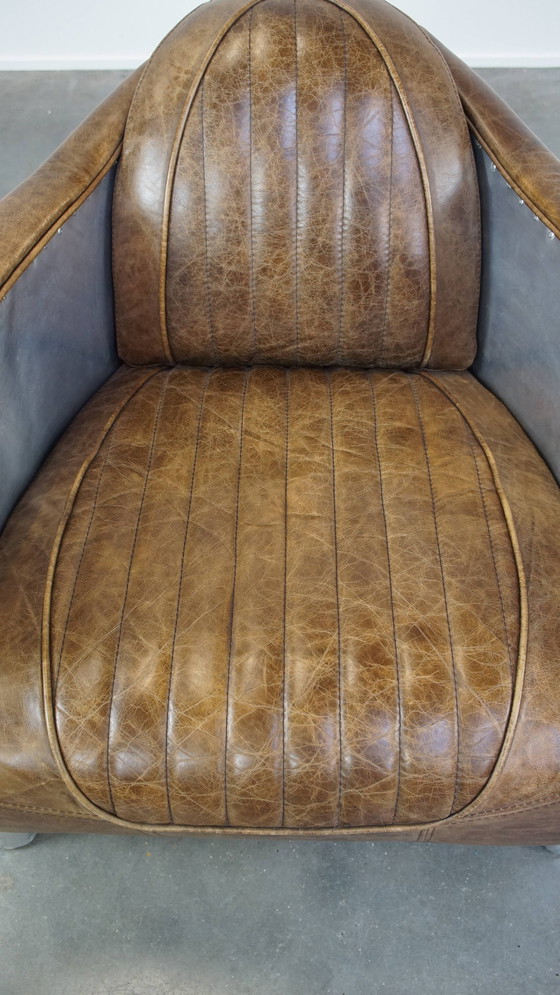 Image 1 of 2 X Beef Leather Design Armchair