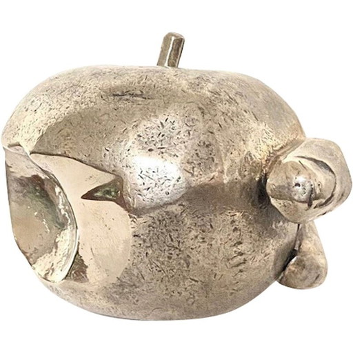 Vintage apple sculpture by Pisani, Italy 1974s