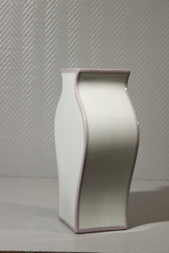 Image 1 of Fabienne Jouvin Paris - Large Minimalist Post-Modernist Vase France 1990S