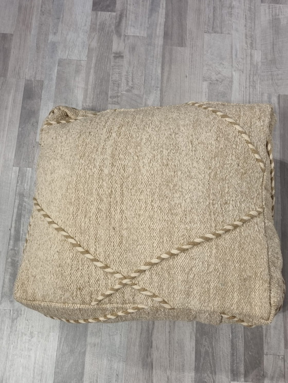 Image 1 of Berber kilim pouf from Morocco