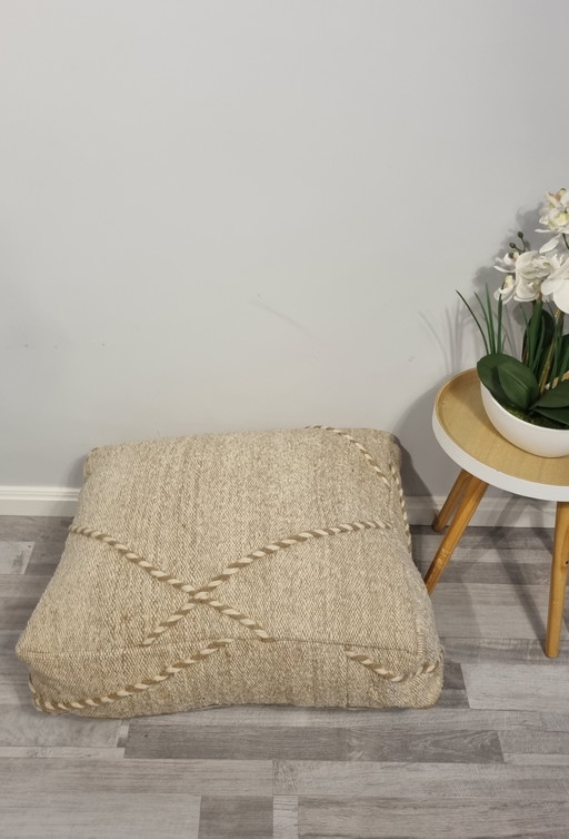 Berber kilim pouf from Morocco