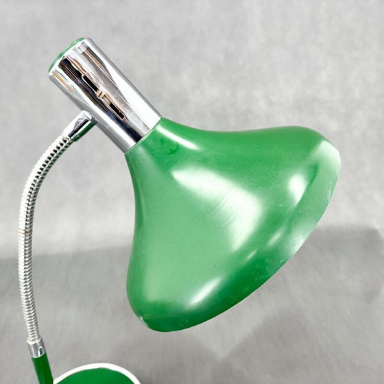 Image 1 of Vintage metal and chrome table lamp, Italy 1970