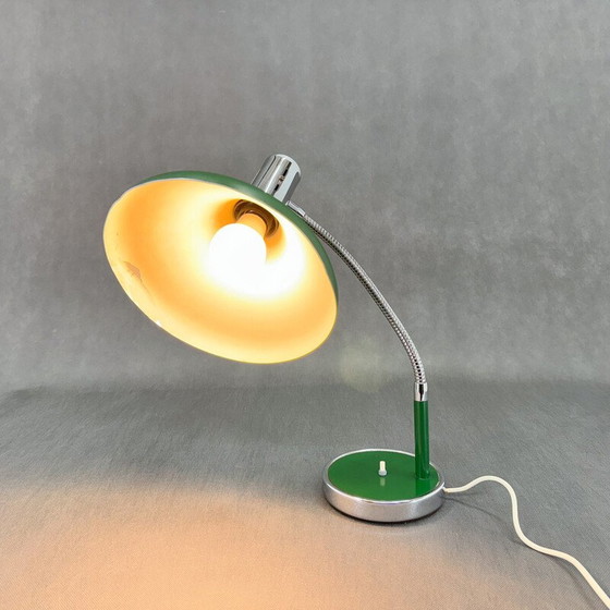Image 1 of Vintage metal and chrome table lamp, Italy 1970