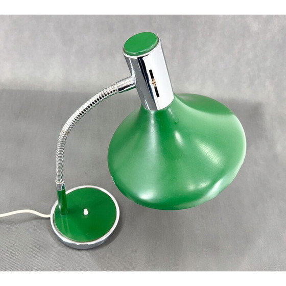 Image 1 of Vintage metal and chrome table lamp, Italy 1970