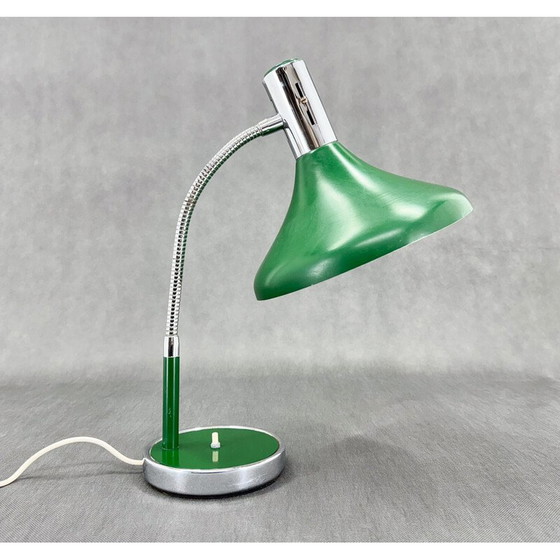 Image 1 of Vintage metal and chrome table lamp, Italy 1970