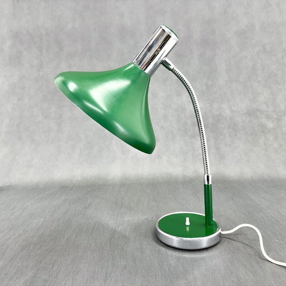 Image 1 of Vintage metal and chrome table lamp, Italy 1970