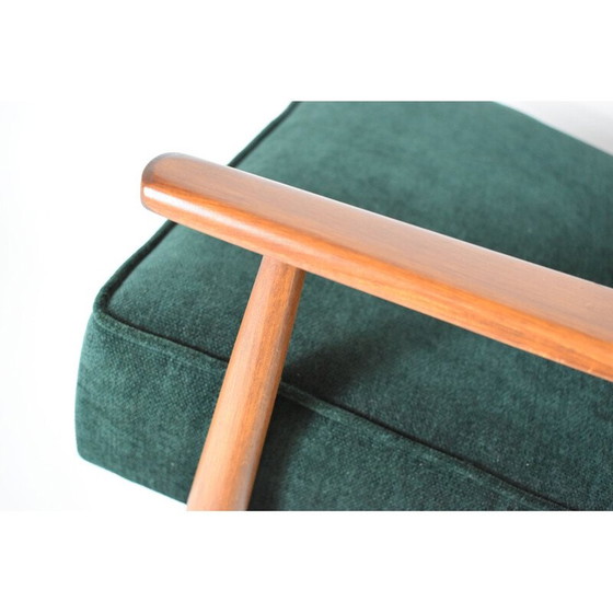 Image 1 of Vintage Forest green armchairs by Henry 1970s