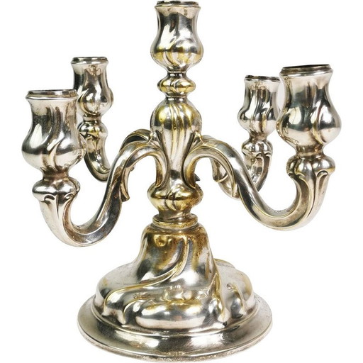 Vintage candlestick table France 1940s