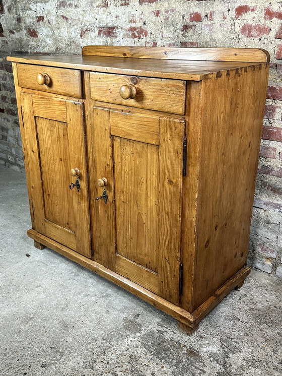 Image 1 of Meuble De Rangement Buffet En Pichepin Xix Eme