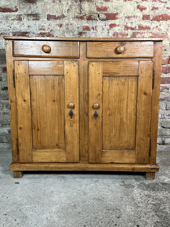 Image 1 of Meuble De Rangement Buffet En Pichepin Xix Eme