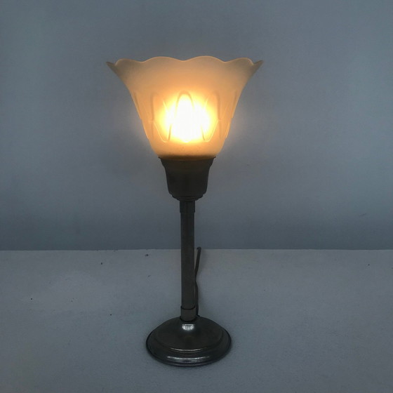 Image 1 of Table Lamp 1930s With Art Deco Shade