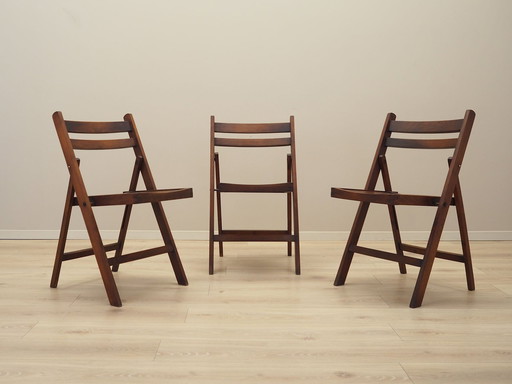 Set Of Three Pine Chairs, 1990S, Scandinavian Design, Manufacture: Denmark