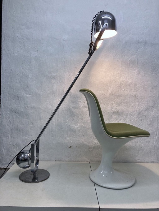 Adjustable floor lamp Airone Design Sergio Asti For Knoll 70s