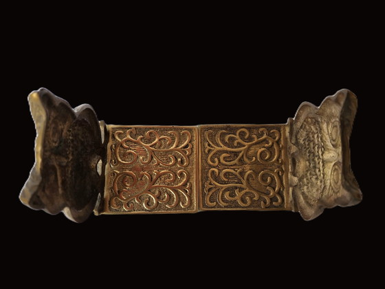 Image 1 of Due fermalibri vintage in ottone con gufi