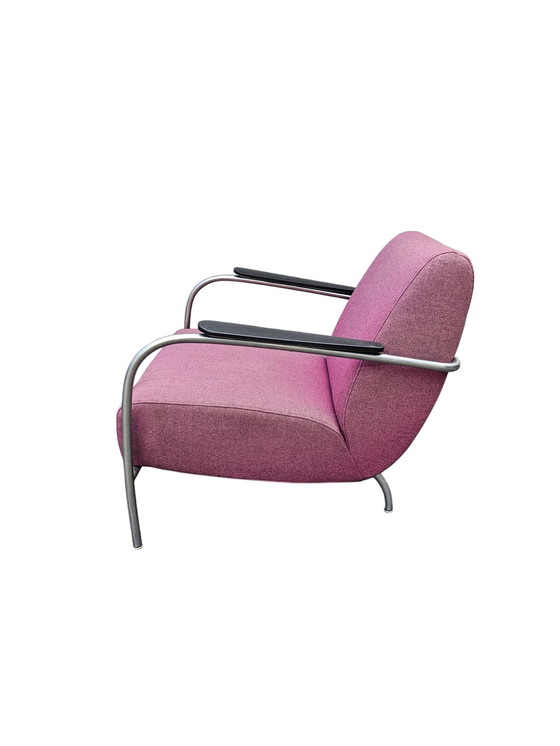 Image 1 of 2X Harvink Colombus Armchairs Tube Frame