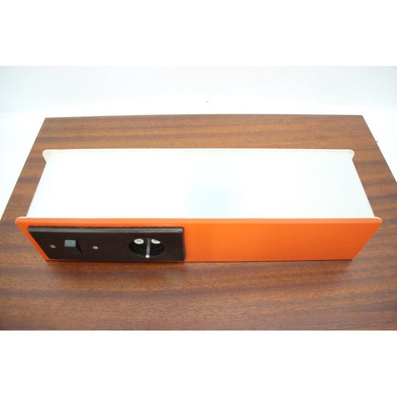 Image 1 of Vintage wall lamp in plastic lacquered metal by Pokrok Žilina, Slovakia 1970