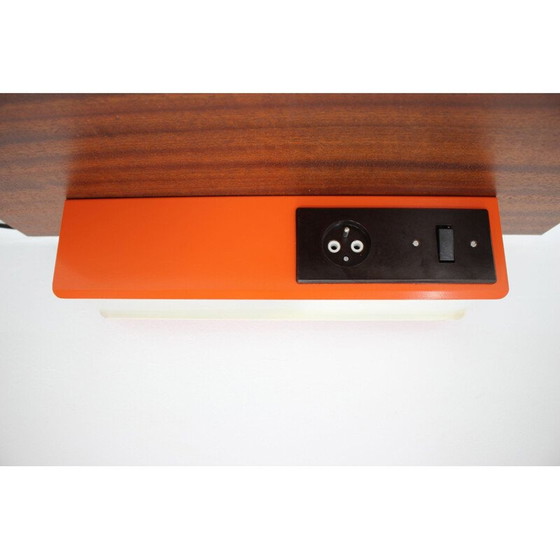 Image 1 of Vintage wall lamp in plastic lacquered metal by Pokrok Žilina, Slovakia 1970
