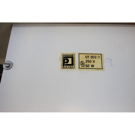 Image 1 of Vintage wall lamp in plastic lacquered metal by Pokrok Žilina, Slovakia 1970