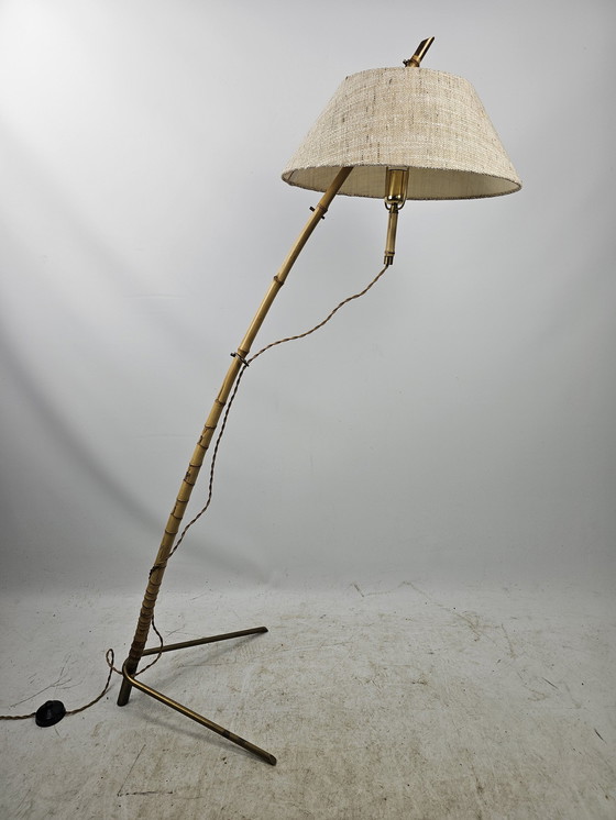 Image 1 of Vintage Floor Lamp Bamboo