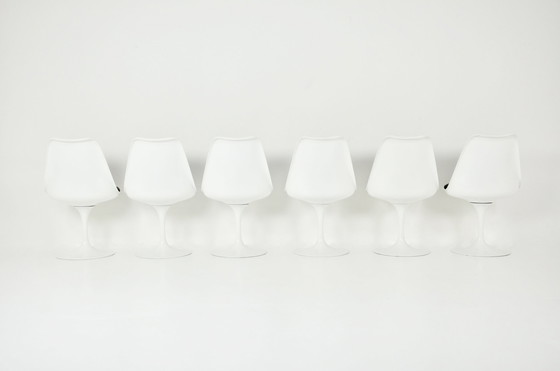 Image 1 of Tulip dining chairs by Eero Saarinen for Knoll International, 1970s, set of 6