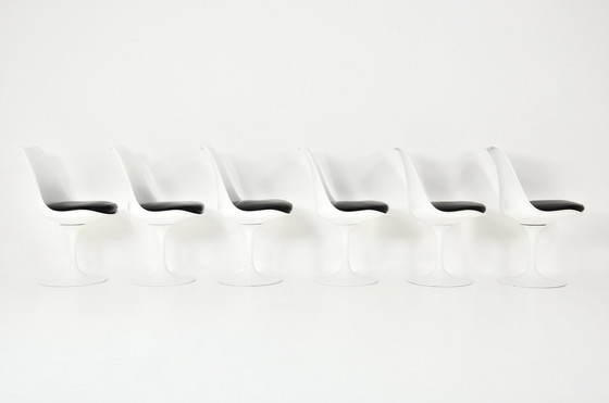 Image 1 of Tulip dining chairs by Eero Saarinen for Knoll International, 1970s, set of 6