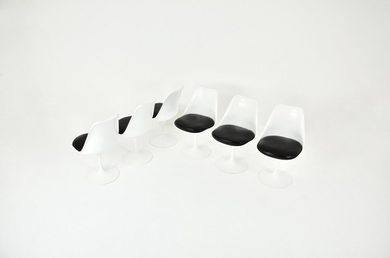 Image 1 of Tulip dining chairs by Eero Saarinen for Knoll International, 1970s, set of 6