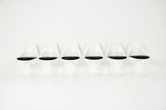 Image 1 of Tulip dining chairs by Eero Saarinen for Knoll International, 1970s, set of 6