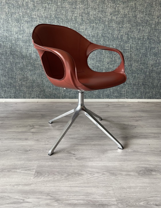 Image 1 of 2 fauteuils en cuir design italien