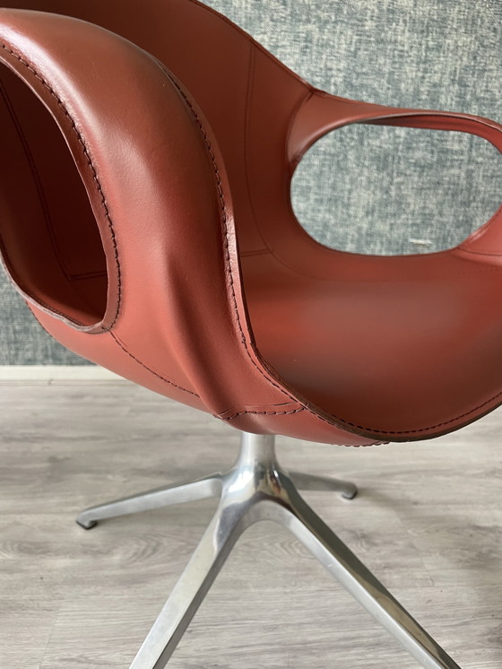 Image 1 of 2 fauteuils en cuir design italien