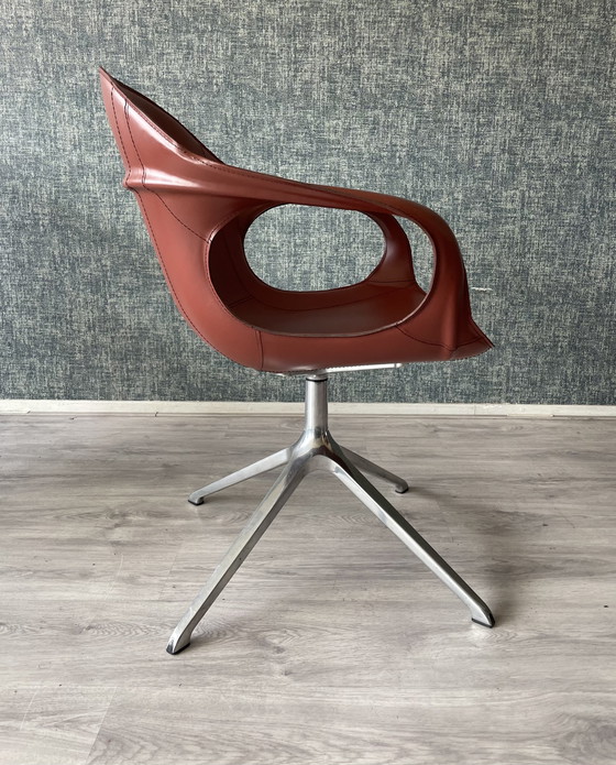 Image 1 of 2 fauteuils en cuir design italien